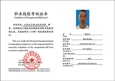 化工总控工初级职业技能等级证书
